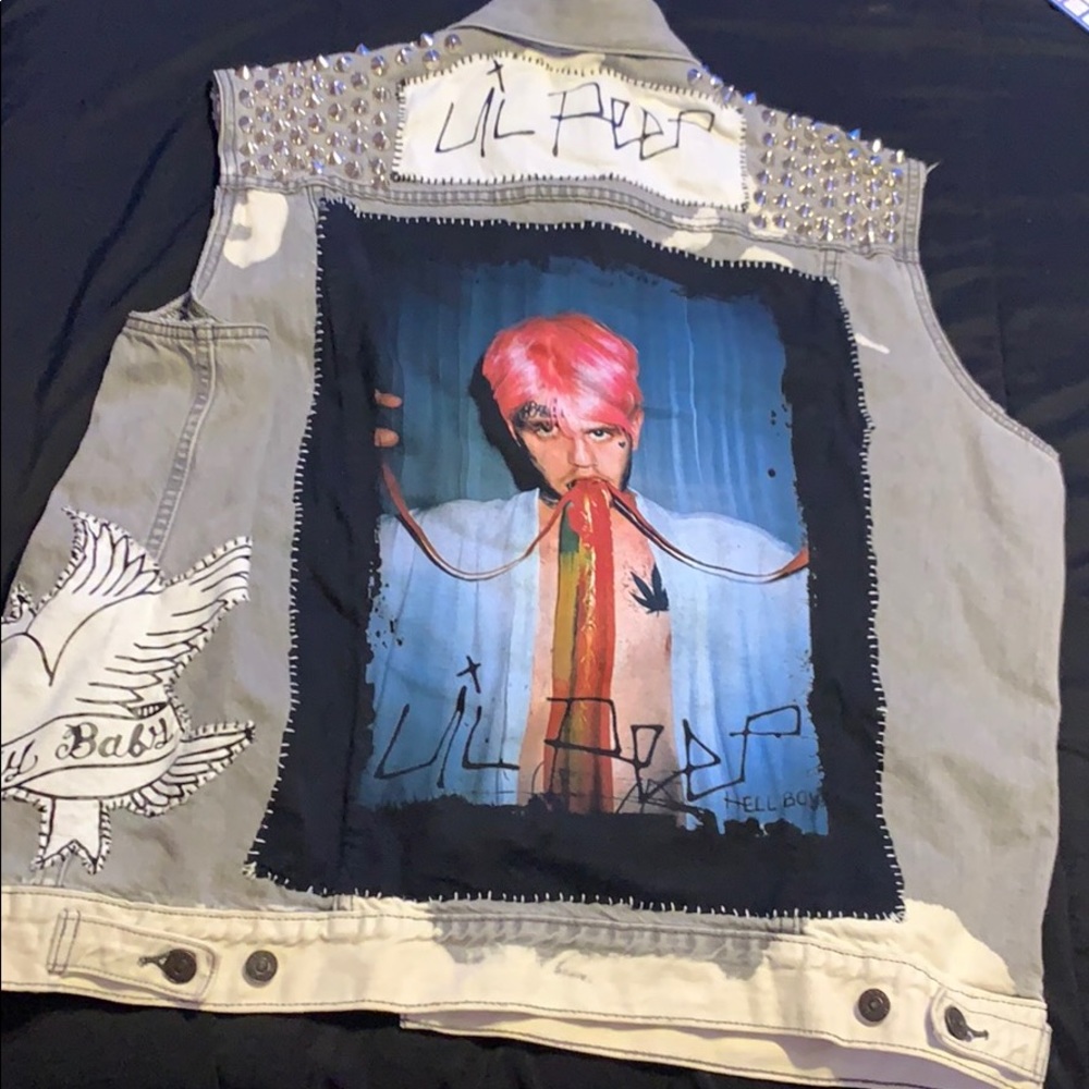 Lil peep studded vest